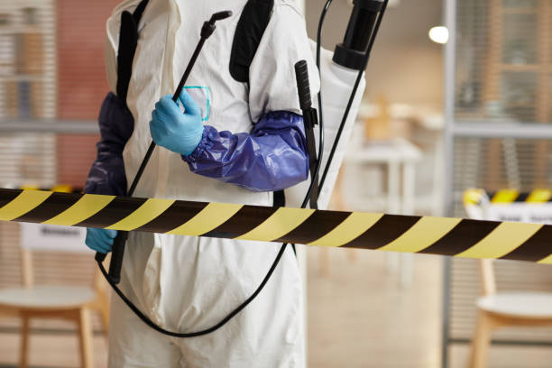 Professional Biohazard technician working in Crystal, MI